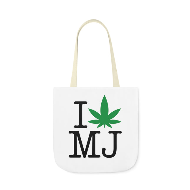 Canvas Tote Bag, 5-Color Straps, 420 I Leaf MJ