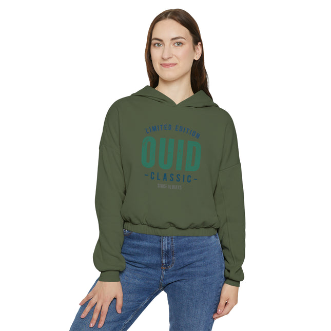 Cinched Hoodie: Ouid Classic, Green