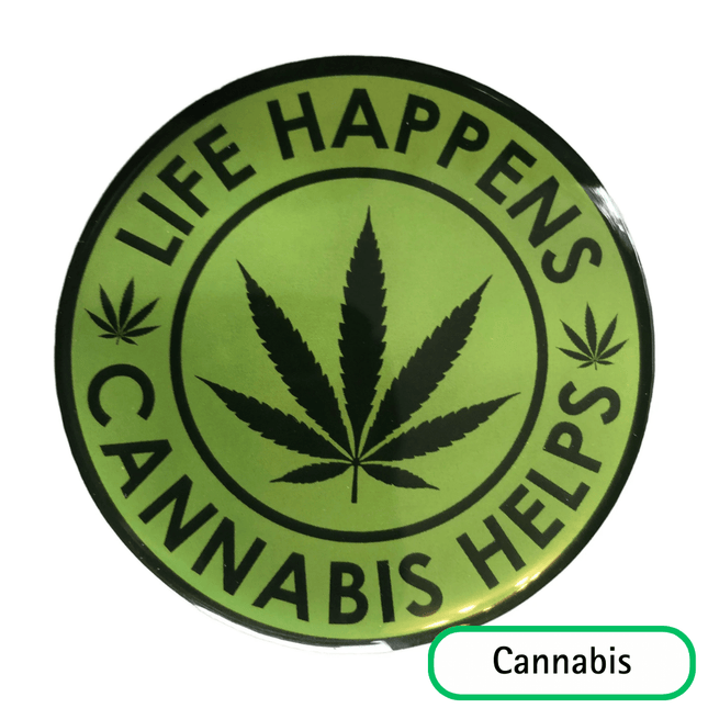 Life Happens Cannabis Helps 2.5 Inch Grinder